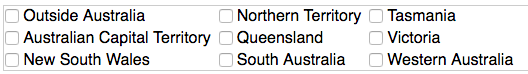 WCheckBoxSelect with layout COLUMN and columnCount 3