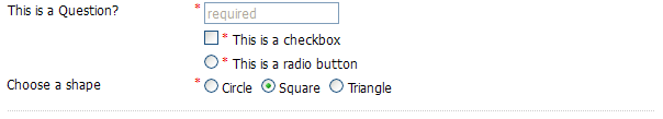Example WFieldLayout showing different label positions